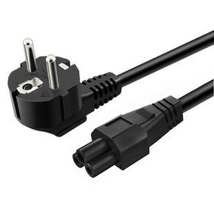 Manufacturer Supplies Vde Certified European Standard 3*0.5 Square Plug Wire European Standard Plum Blossom Tail Power Cord
