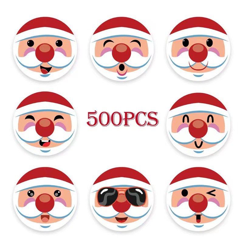 Gift Stickers Event & Party Supplies Party Occasion Christmas Santa Claus PVC Party Gift Stickers