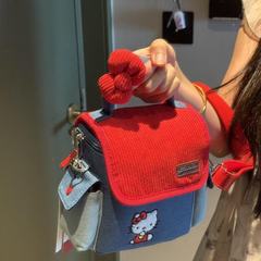百搭纯色放零钱袋竖款手机包女帆布斜挎迷你小包简约夏新款相机包