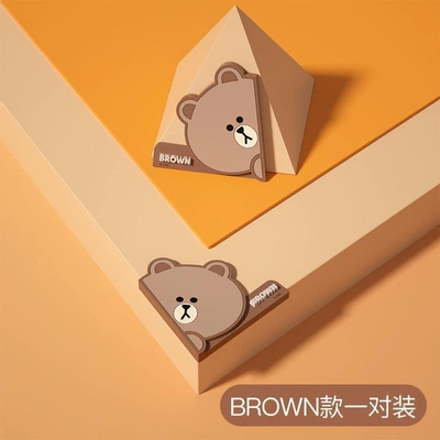 Cute Cartoon Car Door Anti-Collision Stickers, Car Stickers, Anti-Collision Strips, Car Door Edge Protection Strips, Anti-Scratch Stickers (Qapı və bamper qoruyucu zolaqlar) - brown