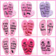 Foreign trade cross-border lint-free coral fleece tall cake socks sole letters dispensing floor socks Amazon floor socks