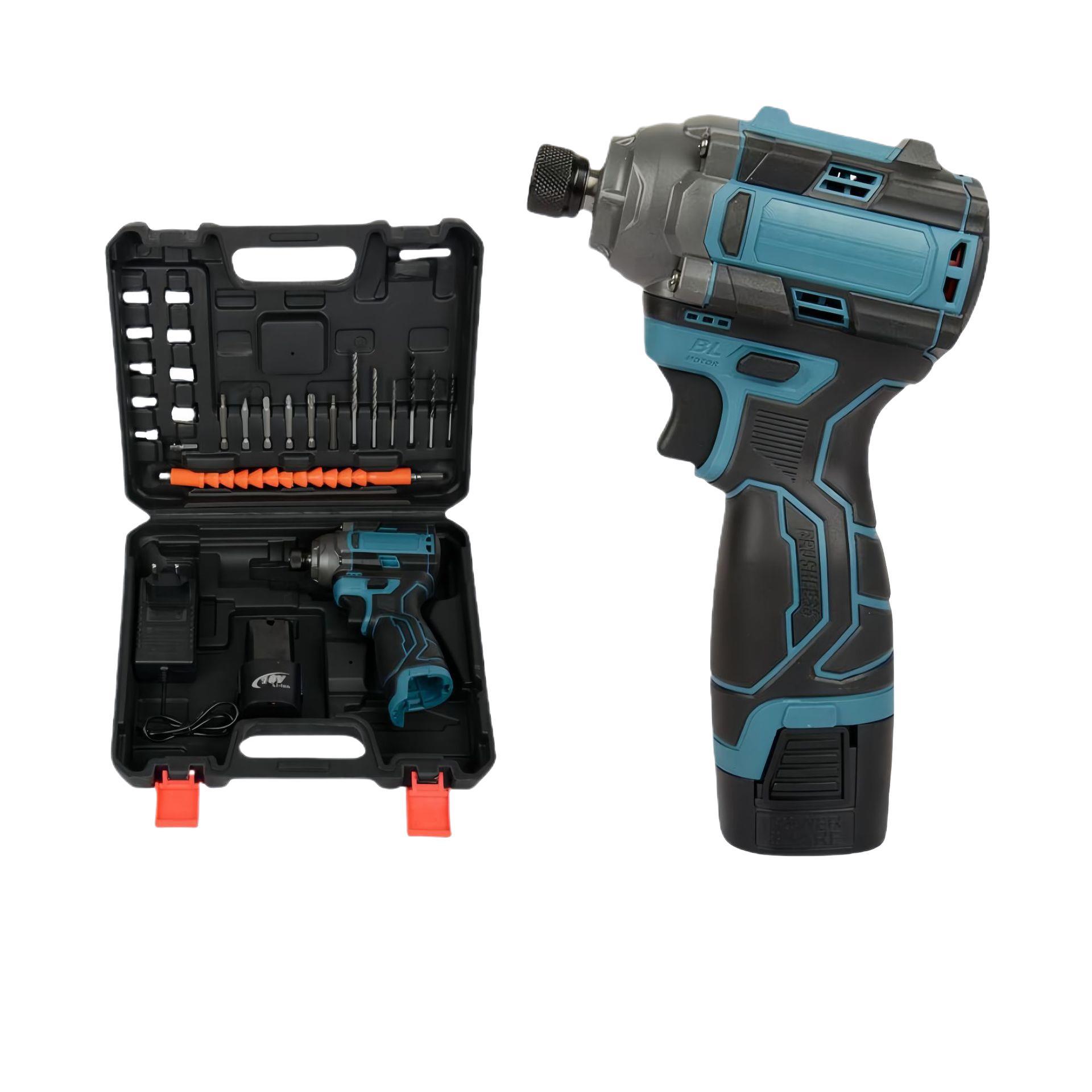 16.8v无刷起子机三挡调速锂电冲击电动螺丝刀充电式家用起子机