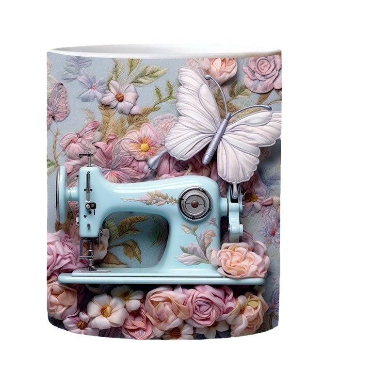 Gran capacidad de diseño del espacio creativo multiusos Taza de cerámica 3D Estantería Taza taza de agua