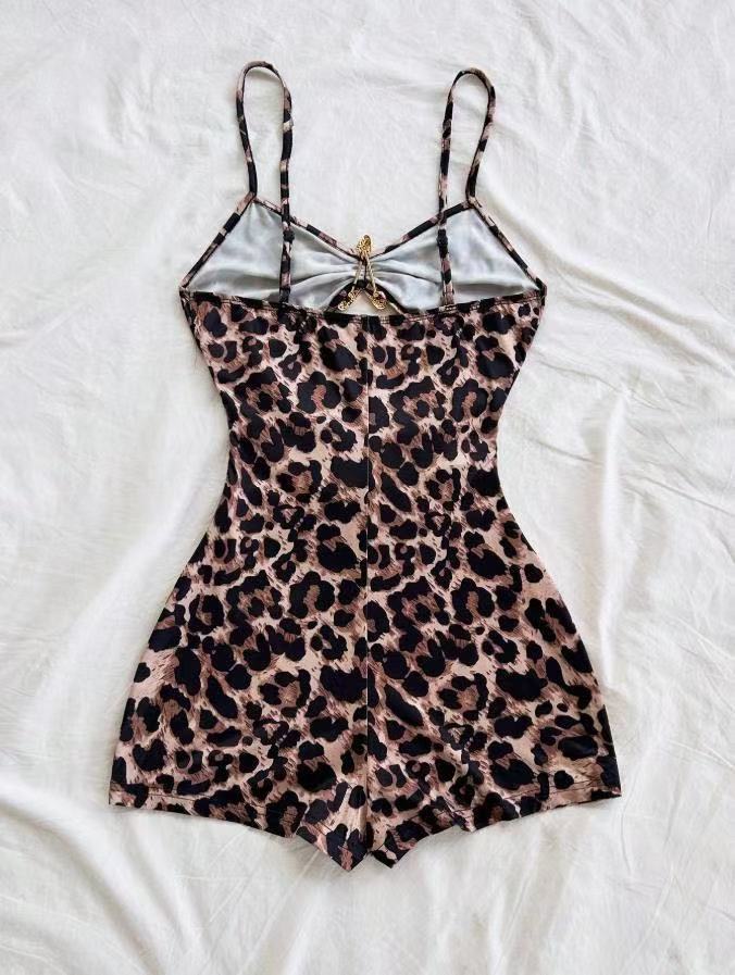 Textured Ruffle Strap One-Piece Swimsuit With Starfish Accent, Cutout Waist Design For Women's Vacation Hot Spring Wear_ecoleips.com