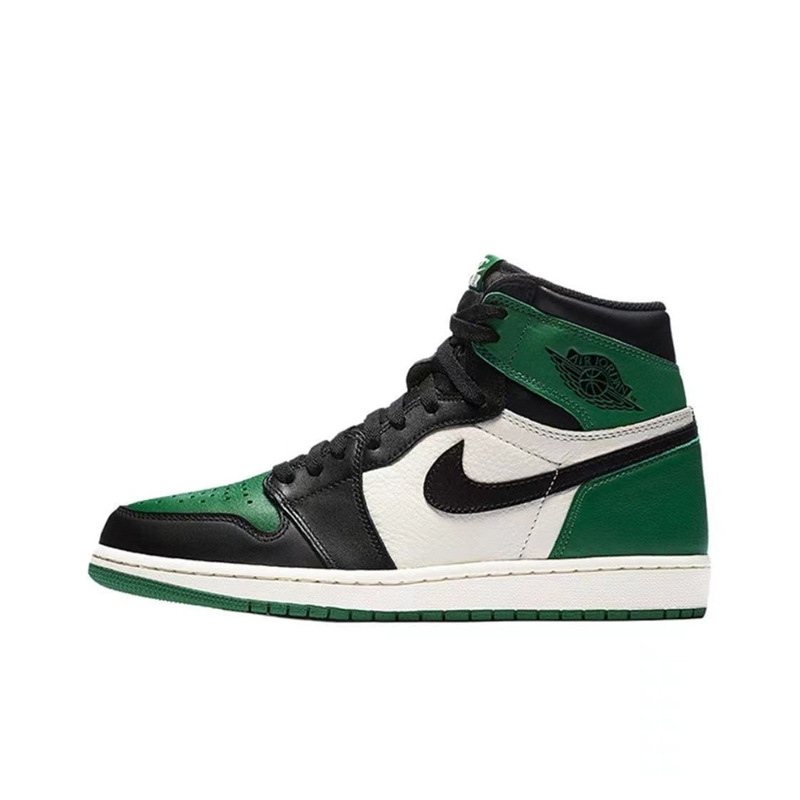 Aj1 pure original high top-green toe