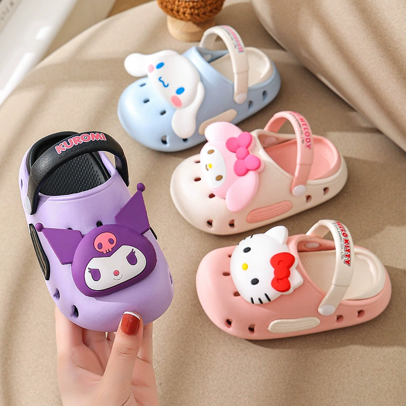 Детская обувь с пещерными отверстиями Баотоу Летний мультфильм для мальчиков и девочек, носящих нескользящие мягкие подошвы в помещении и снаружи