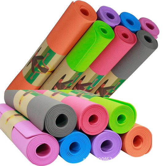 High Density EVA Yoga Mat 4mm6mm Outdoor Pilates Cross Border Special Fitness Mat Low Foam Dance Mat