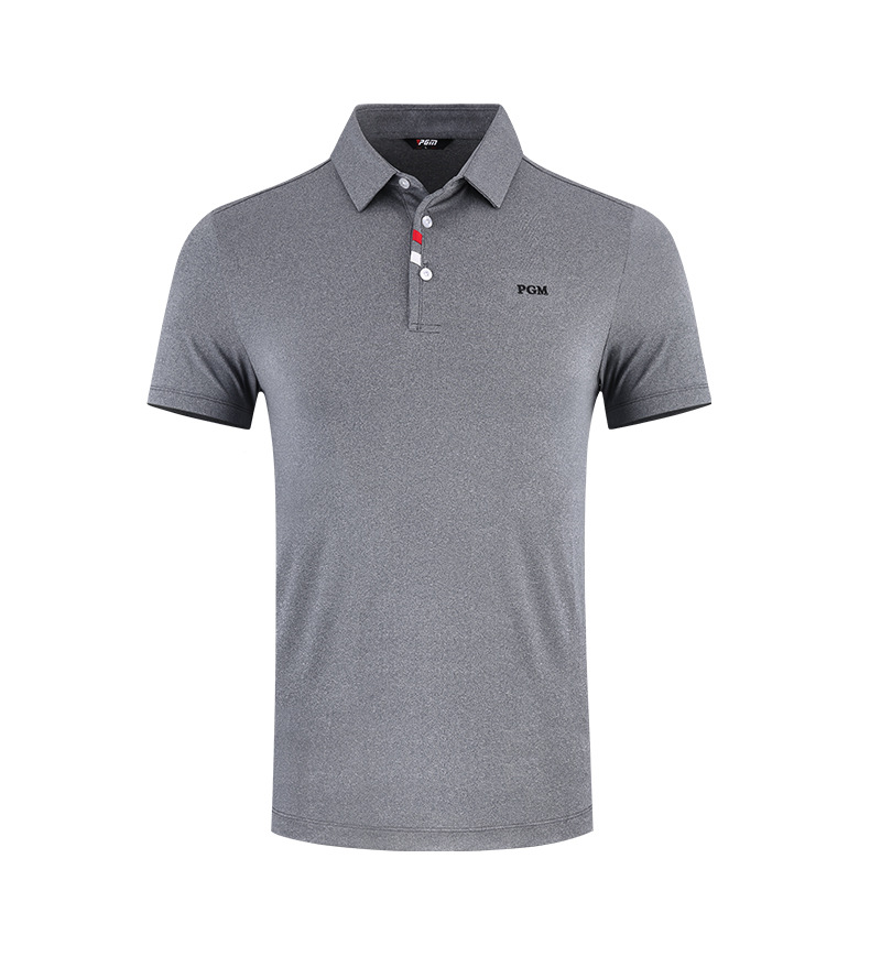Áo thun golf nam ngắn tay vải polyester co giãn nhanh khô — Thanh lý-dải màu đen, Áo tay ngắn màu cam thông quan, Thanh lý-màu xanh kim cương in tay ngắn, YF441-màu đỏ chi tiết 19