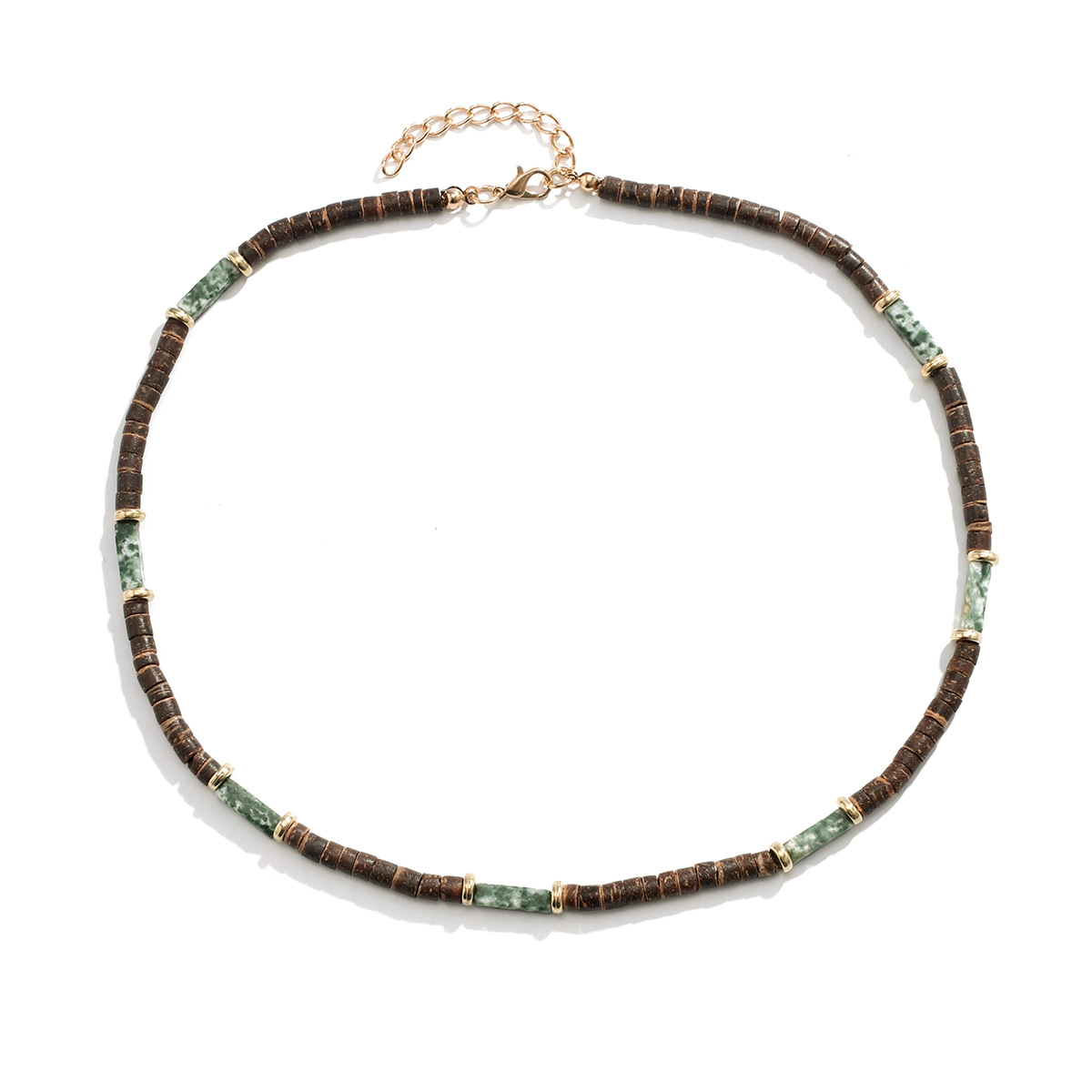 Style Simple Style Classique Rond Perles De Bois Perlé Hommes Collier Ras De Cou display picture 5