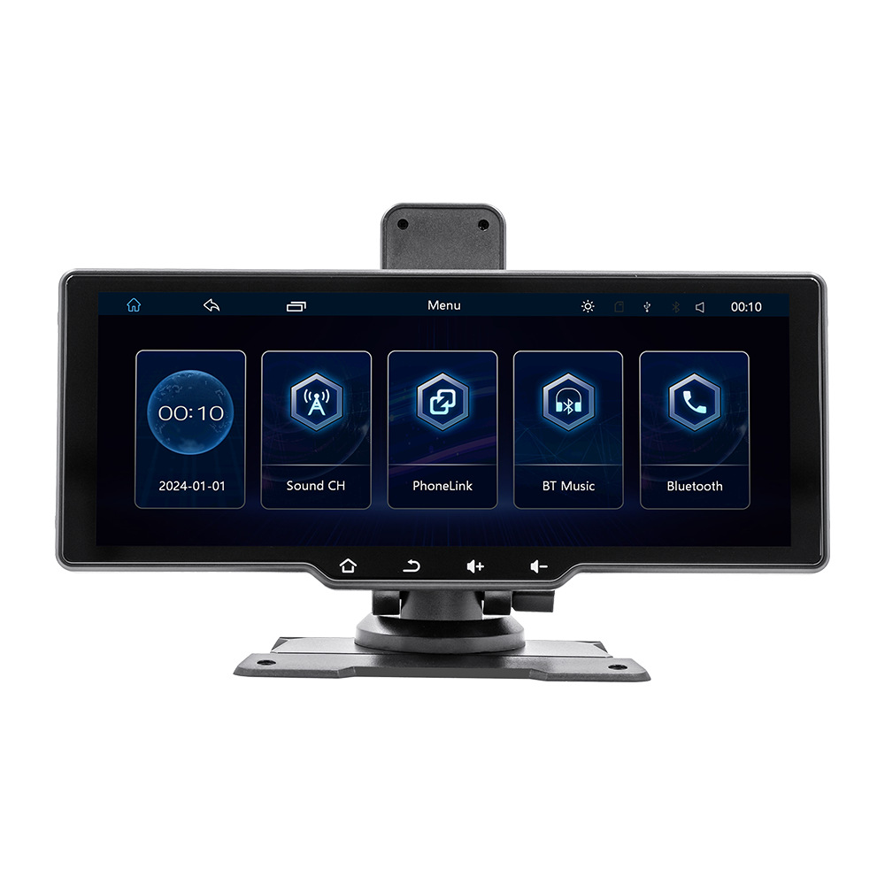 Transfronterizo de 10.26 pulgadas imagen de marcha atrás HD inalámbrica portátil CarPlay con cámara de registro de conducción