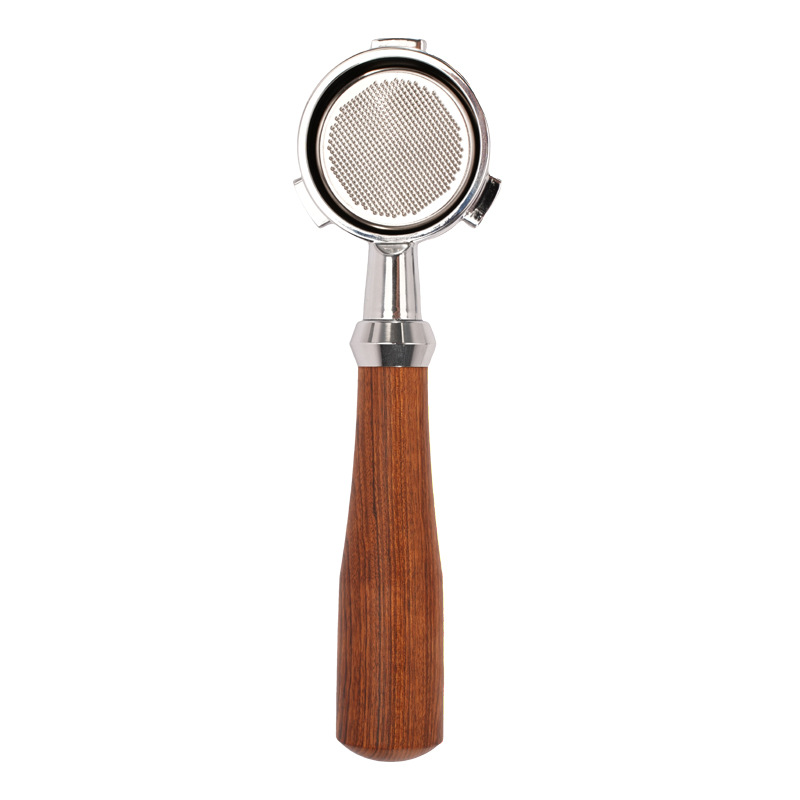 54mm mango adecuado para Platino rico 8 series máquina de café italiano mango sin fondo 304 Acero inoxidable accesorios de extracción de café