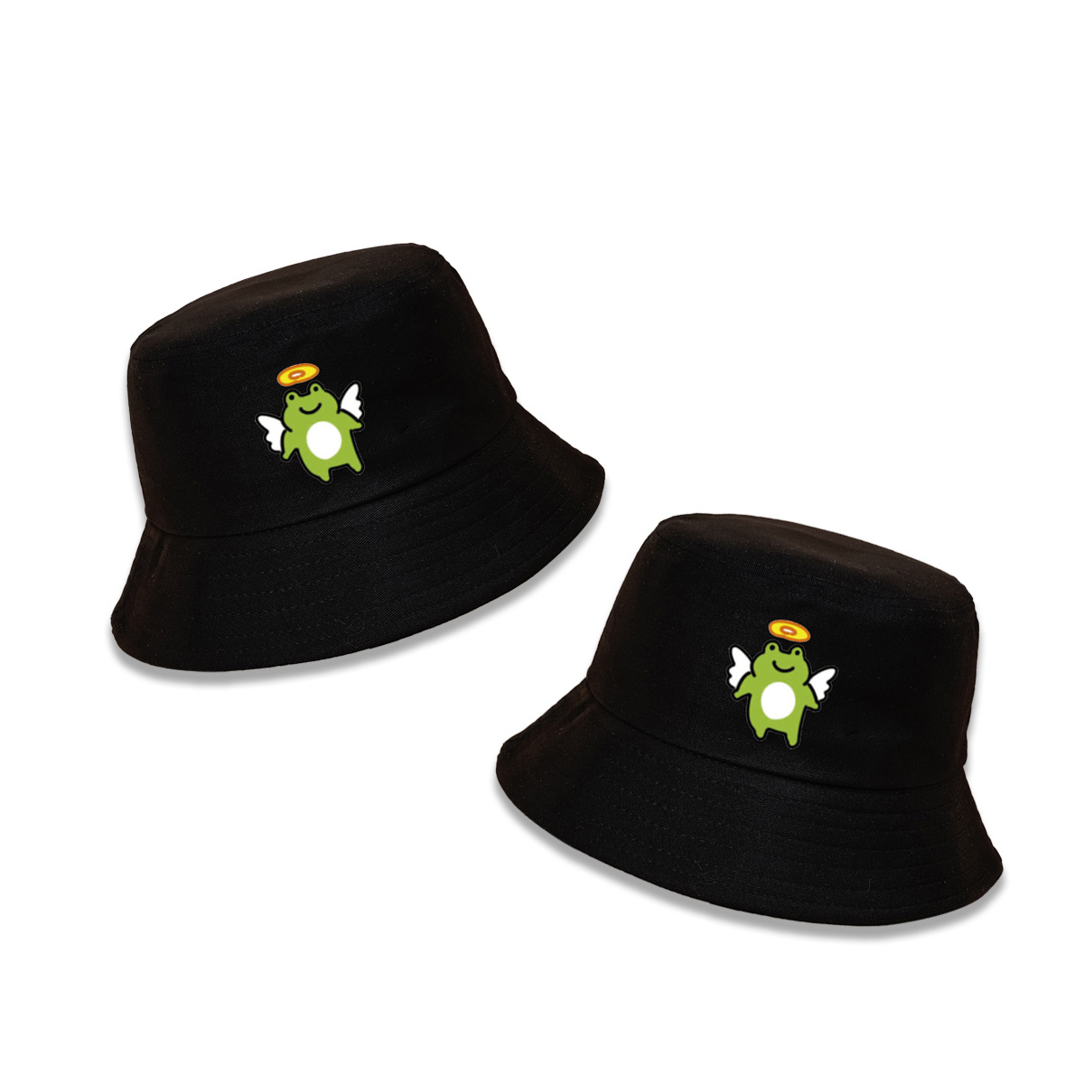 Cute Frog Angel Fisherman Wide Brim Basin Hat Wholesale Nihaojewelry display picture 2