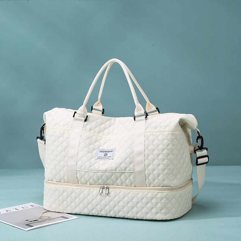 Bolsa de viaje plegable de rango corto, bolsa de natación de separación seca y húmeda, bolsa de ejercicio expandible, bolsa de viaje de negocios de gran capacidad