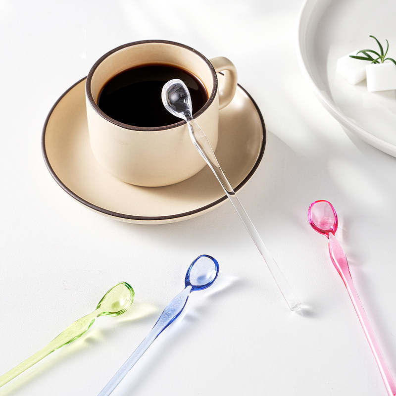 Cuchara de café y postre en acrílico estilo japonés_voghion.com