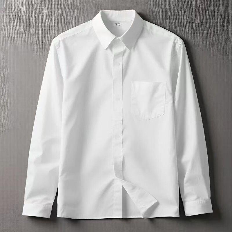 College Style White Shirt Japanese Style Jk Uniform Autum Long-Sleeved Loose Basic Inner Shirt Graduation Class Uniform Suit College Style White Shirt Japanese Style Jk Uniform Autum Long-Sleeved Loose Basic Inner Shirt Graduation Class Uniform Suit