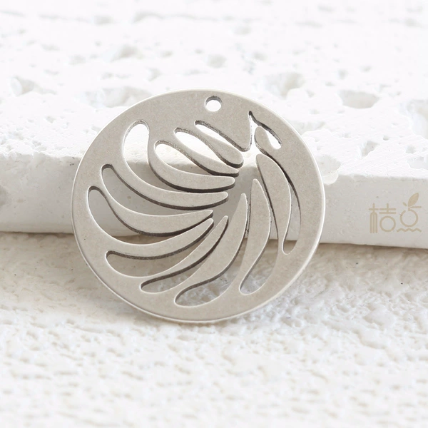 #5 21.9mm antique silver plated 1 piece