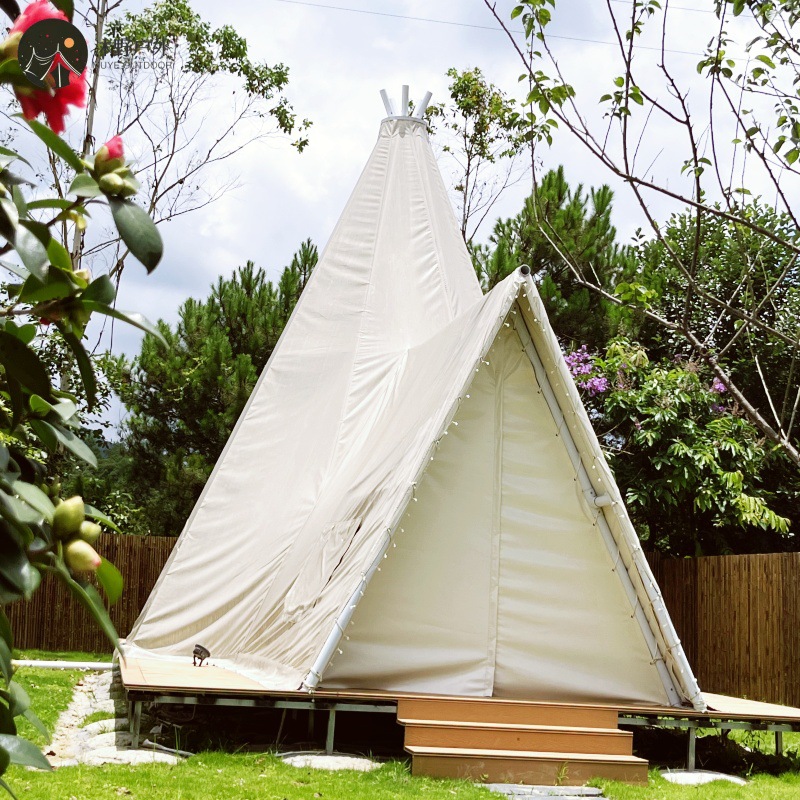 Muye alojamiento al aire libre campamento pirámide tienda Hotel área escénica Parque Ecológico B & B tienda de campaña del hotel fabricante