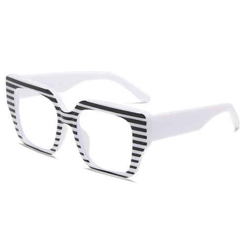  cross-border new style large frame face slimming anti-blue light flat mirror European and American trendy street photography glasses frame BL6804