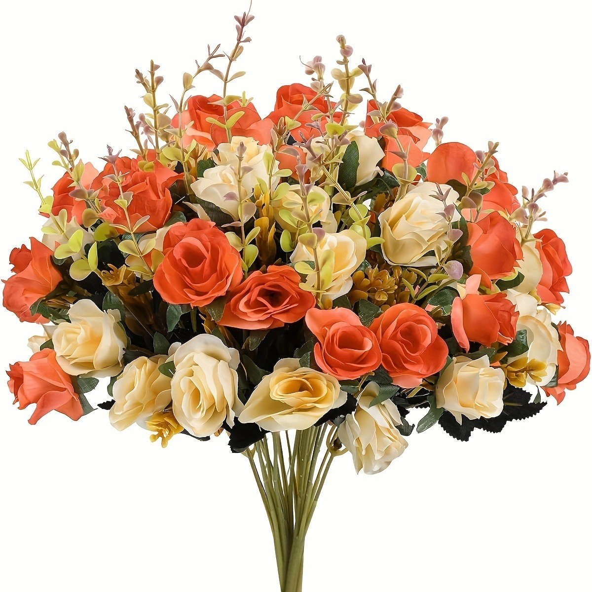 Flor de simulación transfronteriza boda mano ramo de rosas al por mayor decoración floral especial sala de estar dormitorio flores de simulación rosas