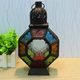 Cross-border color metal candlestick vintage paint iron wind lamp Christmas wedding decoration decoration factory