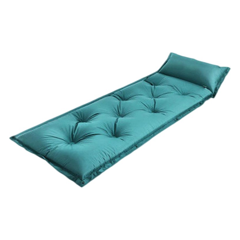Colchoneta autoinflable transpirable para exteriores, de PVC, para una persona, conectable, para tienda de campaña, colchoneta para dormir, suministros de camping, venta al por mayor de fábrica