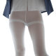 Piece of White Velvet Leg Ring Deepened Kazawa Meiyou Line Crotch Pantyhose