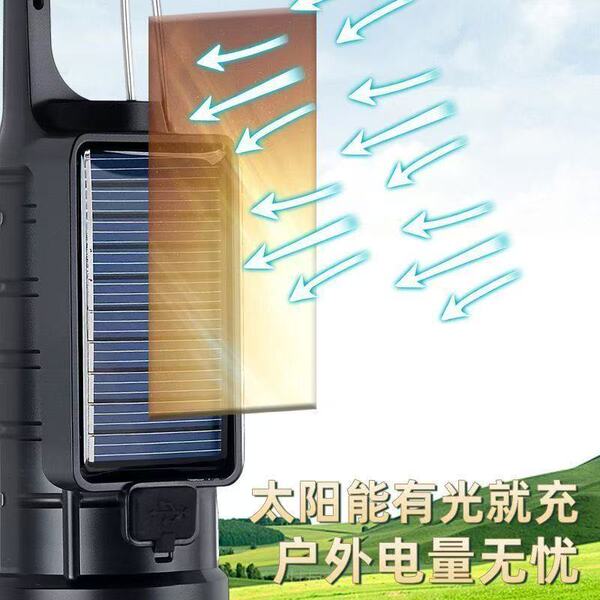 Travel retro LED bulb solar-powered