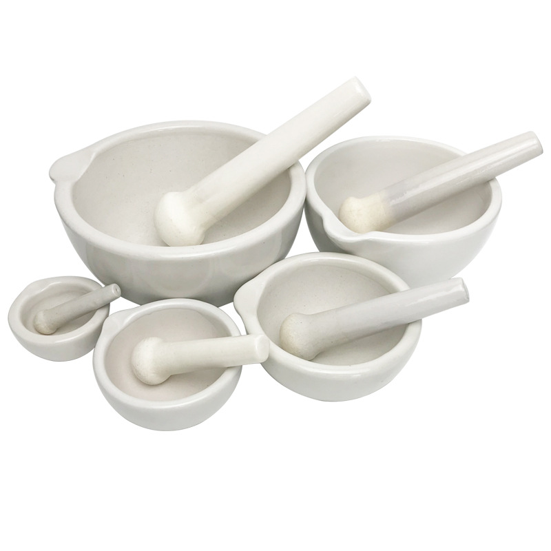 陶瓷研钵 研磨器手动研磨辅食倒碗杵乳钵 磨粉器家用大号捣碎器罐