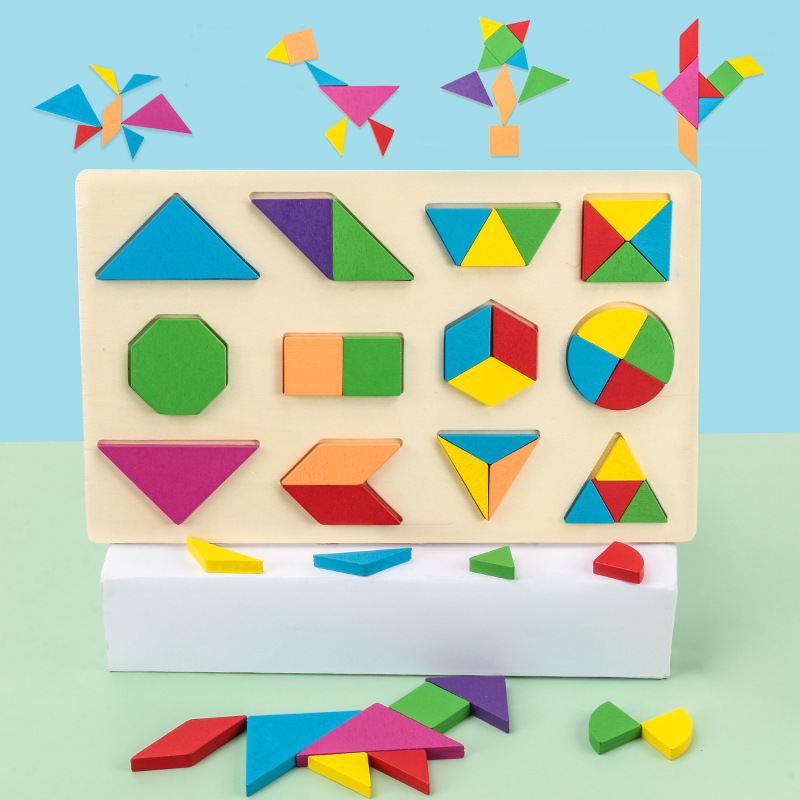 Rompecabezas niños Montessori Educación Temprana rompecabezas 3-6 años bebé forma cognición juego de juguete niños y niñas