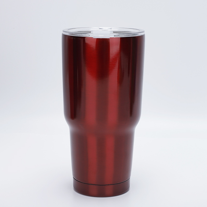 Amazon 30oz taza de coche de acero inoxidable de gran capacidad 304 taza de vacío de spray de plástico coche frío taza de helado al por mayor