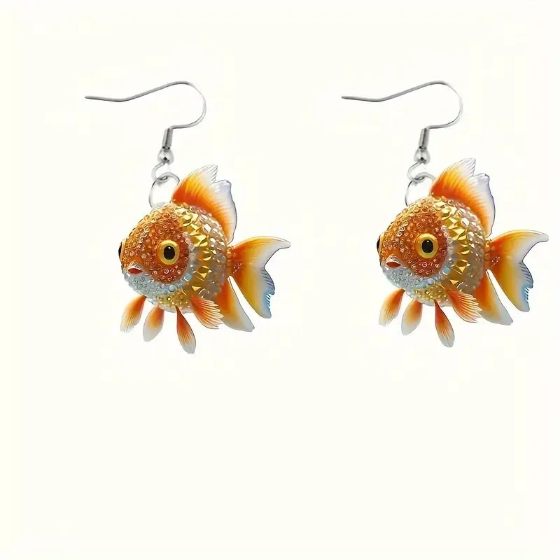cute acrylic retro design earrings