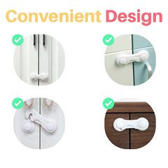 Cross-border children baby safety drawer lock refrigerator wardrobe cabinet door lock baby anti-hand trapping protection cabinet lock