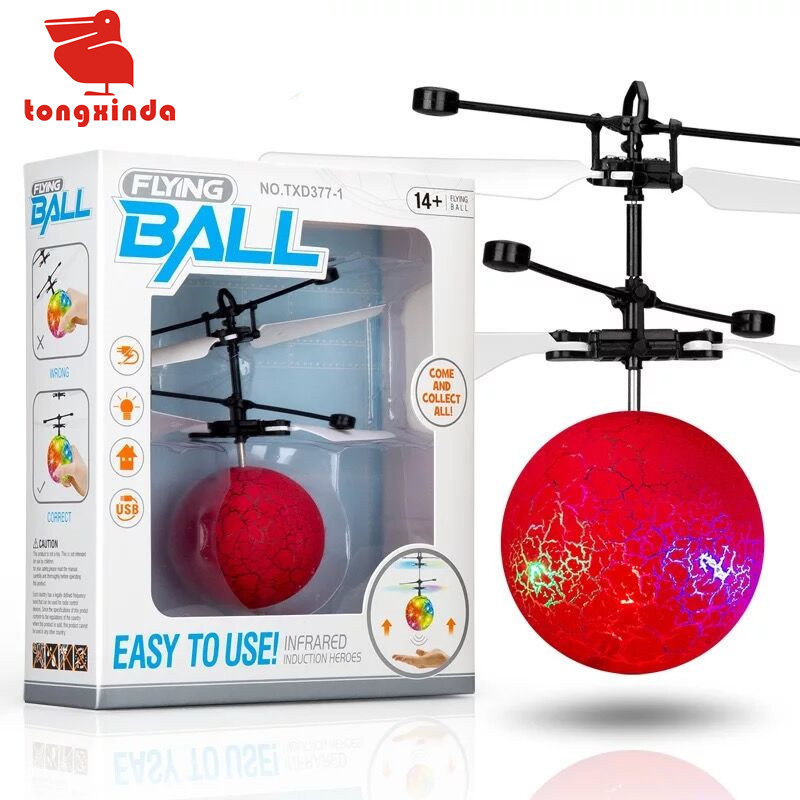 Bola de Vuelo Luminosa con Inducción por Gestos de Plástico con Suspensión Eléctrica