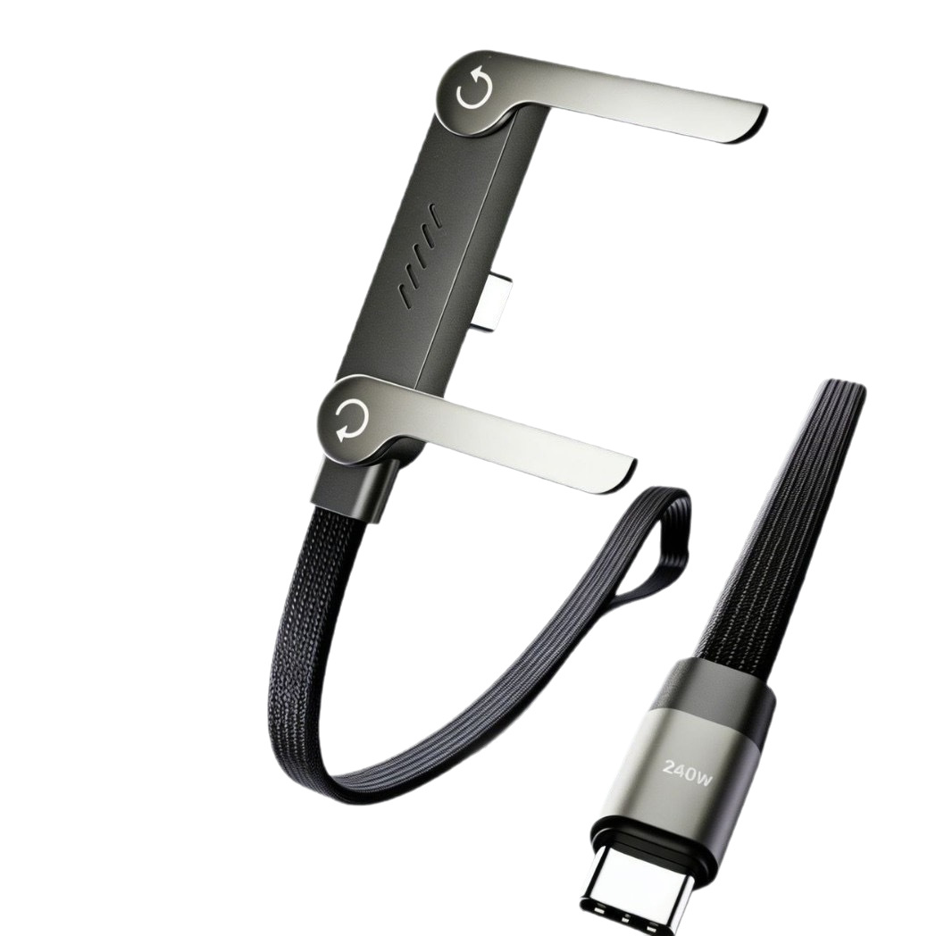 240W Multifunctional Phone Stand With Fast Charging Data Cable Suitable For IPhone 15/17, Mobile Phones, Tablets, And_voghion.com