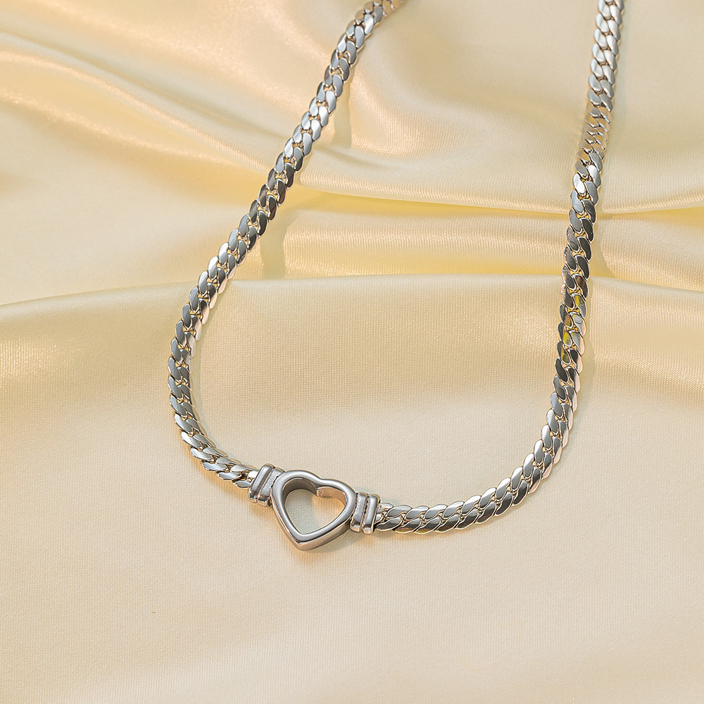 8g Weight PVD Coated Gold Plating Process 18K Real Gold Plated Plating Material 304 Stainless Steel Pendant Material Layered Necklaces, Pendant Necklace Classification 304 Stainless Steel Chain Material Paperclip Chain, cable chain, Twisted Rope Chain Chain Type 1 Piece Quantity Casual, Daily, Date Occasion 304 Stainless Steel Material Heart Shape Pattern Women's Gender Sweet, IG Style Style Plating Craft Heart Shape Titanium Steel Sweet IG Style Layered Necklaces Pendant Necklace 19