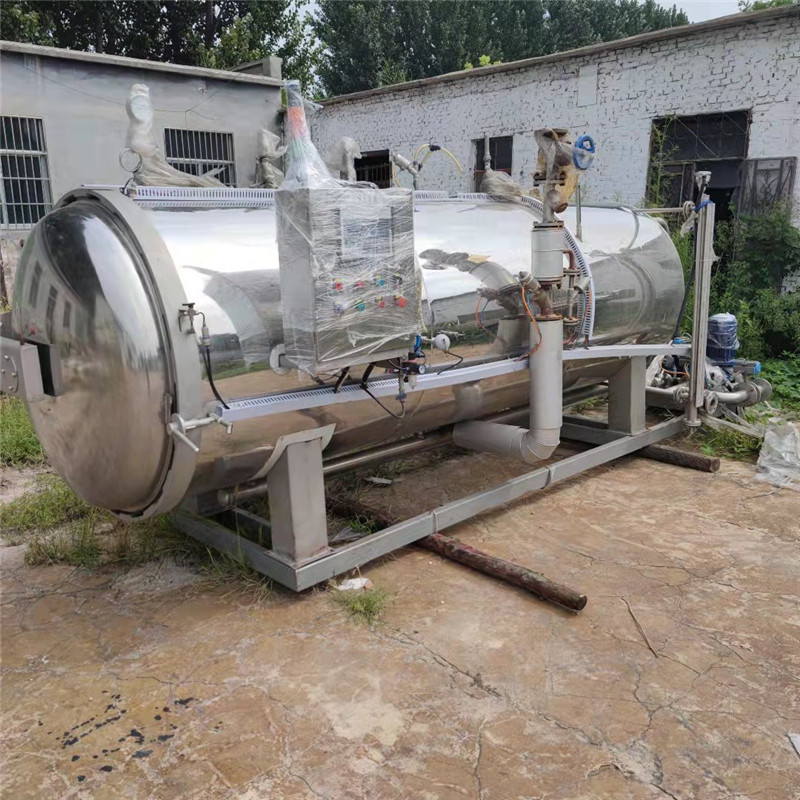 现货二手2立方单层杀菌锅二手蒸汽加热杀菌锅 全自动电加热杀菌锅