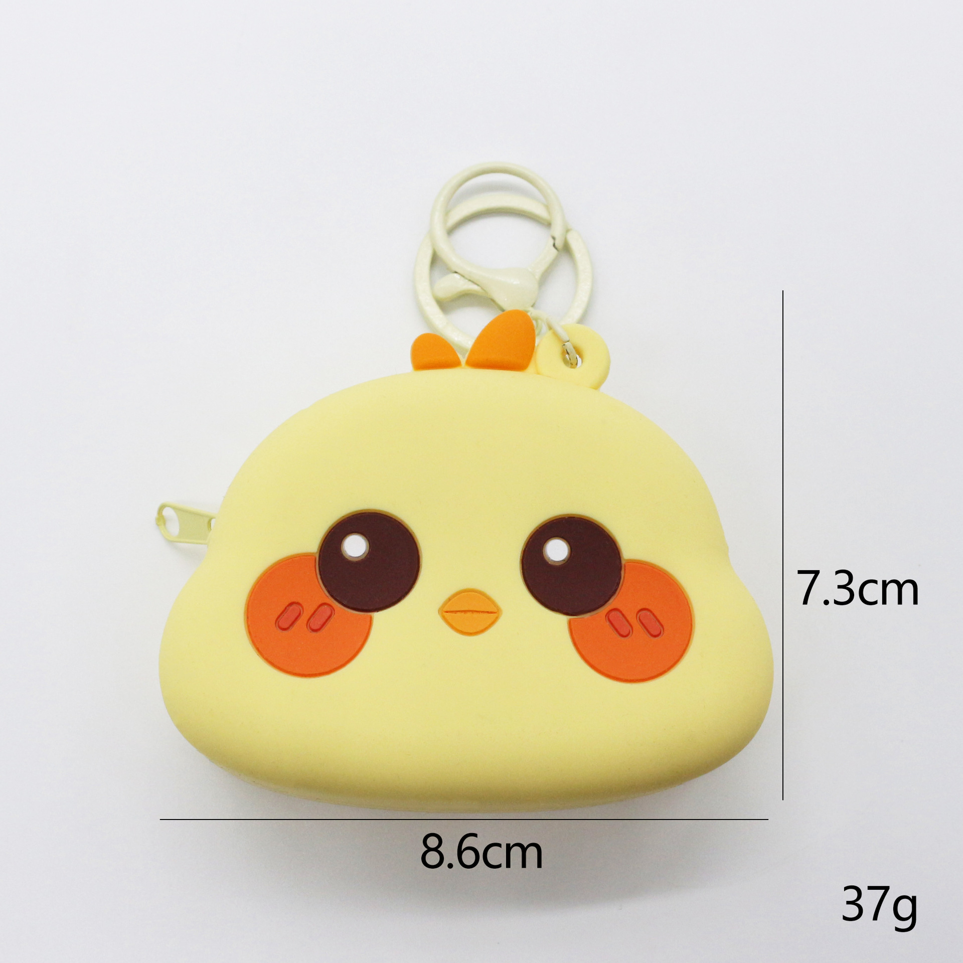 Nuevo monedero de cambio de silicona en stock colgante rana pareja llavero de dibujos animados almacenar animales cartera pequeña al por mayor