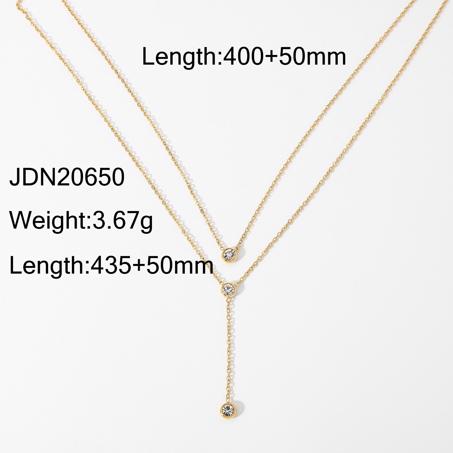 Simple Style Necklace Stainless Steel Titanium Steel Plating Gold Plated Pendant Necklace display picture 8