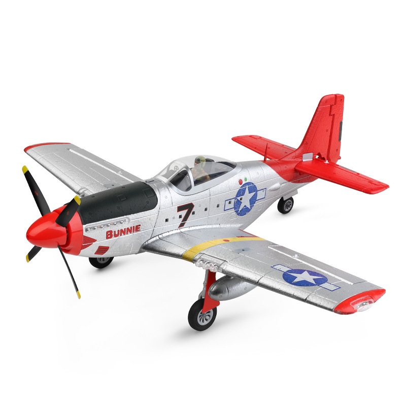 New product Weili XKA280 remote control aircraft four-channel P51 fighter fixed-wing foam glider model aircraft