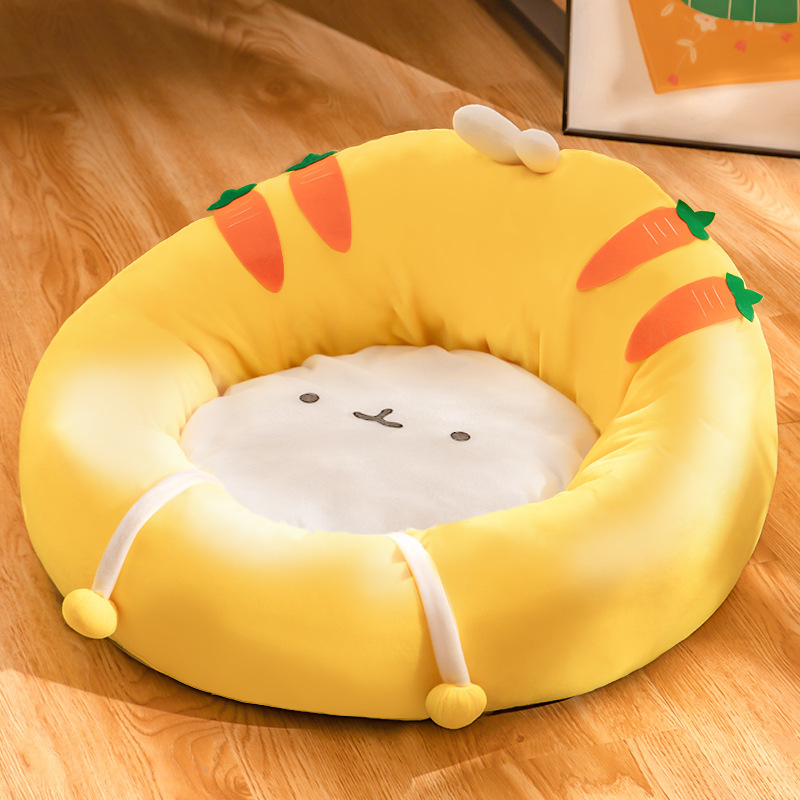 Ganzjahres-Katzenbett, warme Wintermatte, halbgeschlossenes kleines Hundebett, Katzenmatte, Katzenbettwäsche_voghion.com