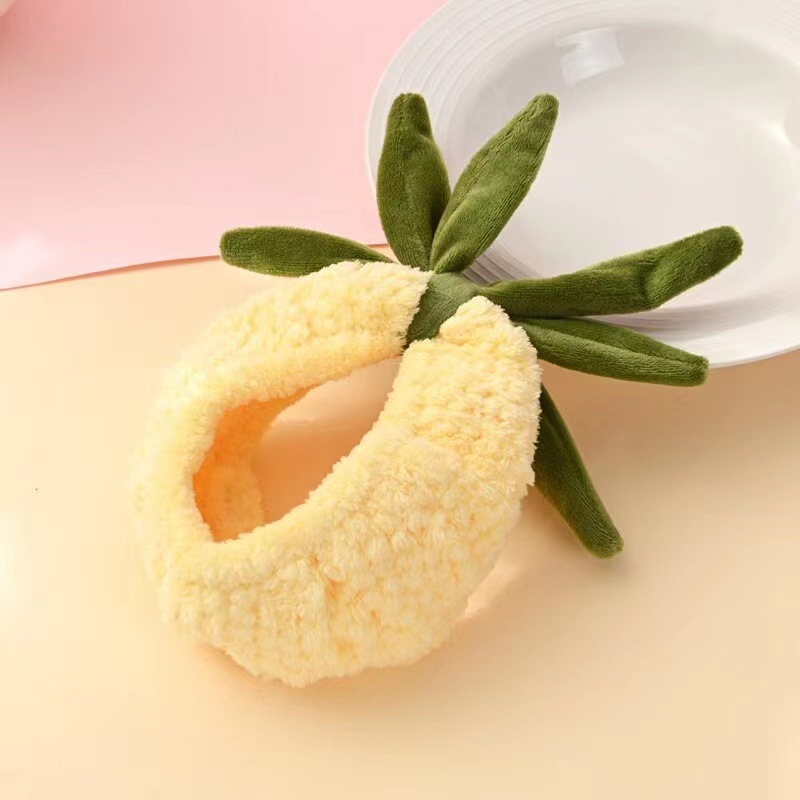 Felpa Rana diadema Otoño e Invierno Nuevo Oído banda de pelo lindo oso fresa cabeza accesorios al por mayor oso Internet celebridad diadema