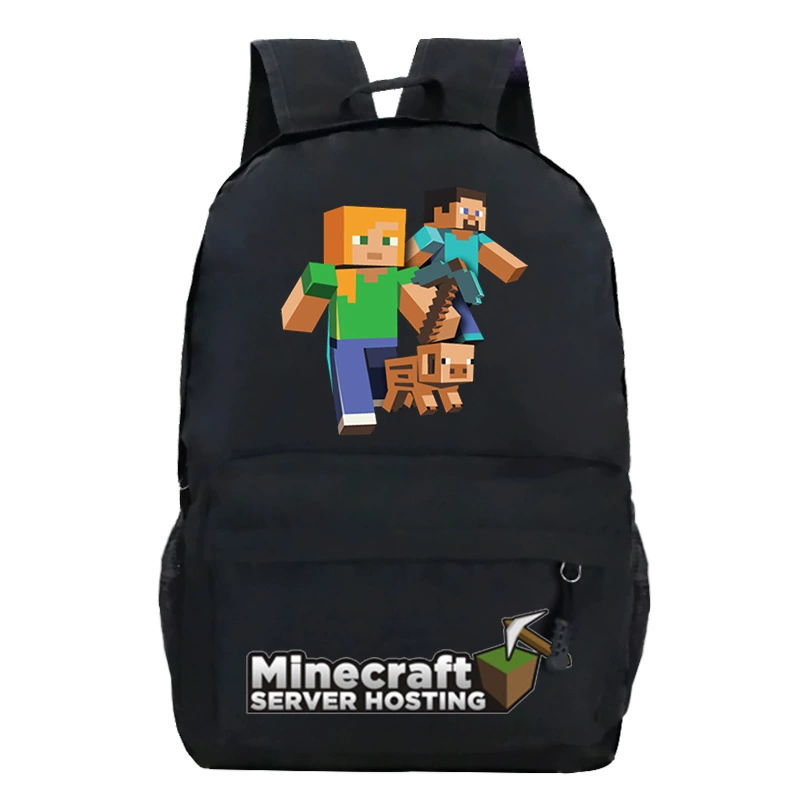 Детский рюкзак-плечевая сумка (Minecraft), принтая школьная сумка, один размер, легкий 0.311 кг