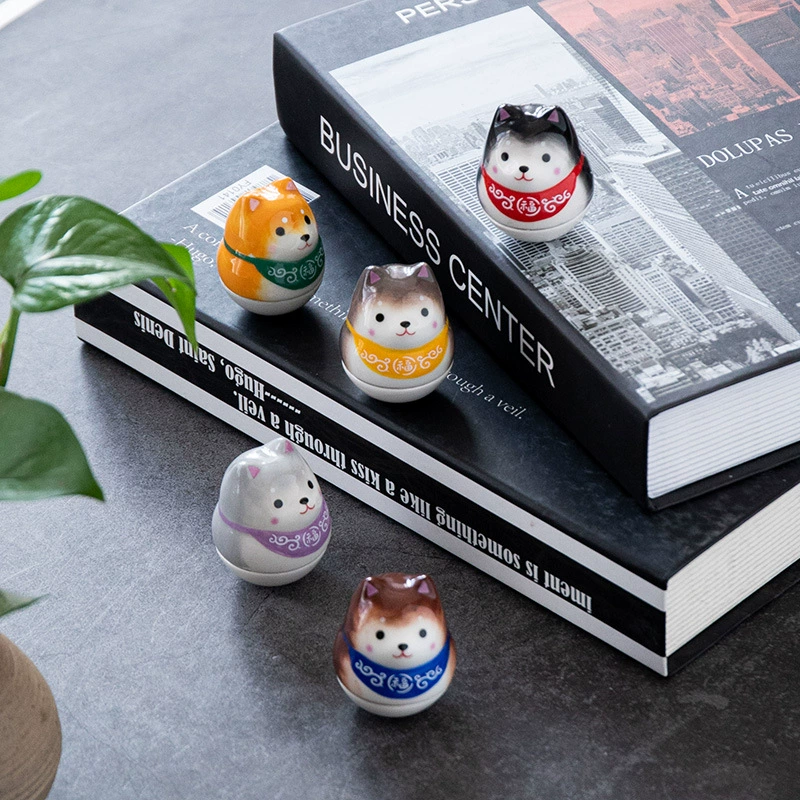 Культурно-креативный ZAKKA японский креативный подарок — керамическая собачка-автоаксессуар, талисман на удачу, цветочный питомец