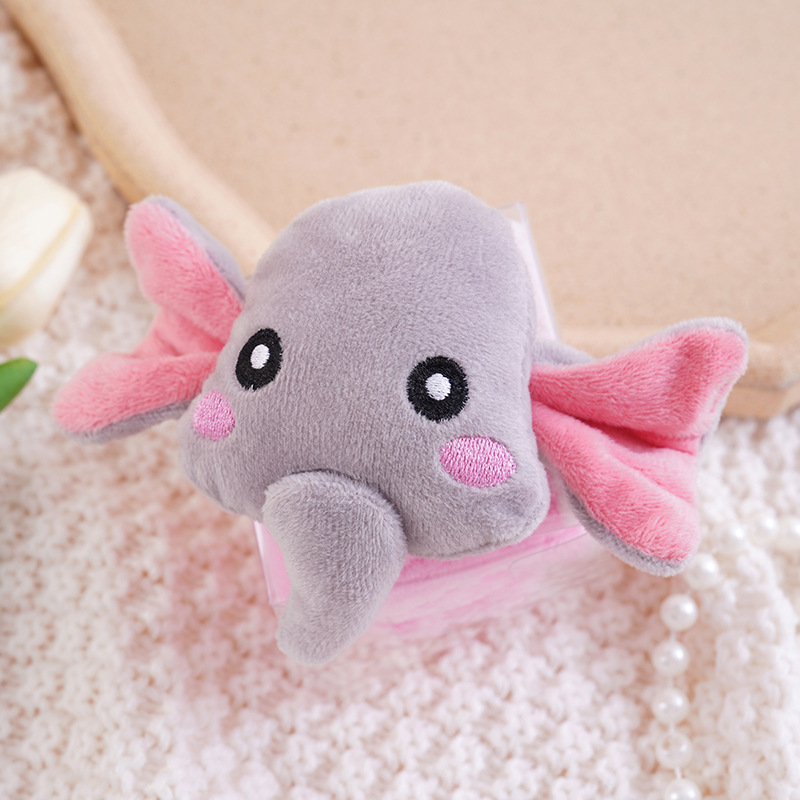 Pink elephant+pvc box / 30*30cm