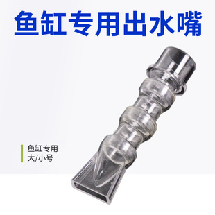Longxiang Palace Aquarium Fish Tank Transparent Triangle Duckbill Outlet Universal 360-degree Rotation Leften Refitting Accessories