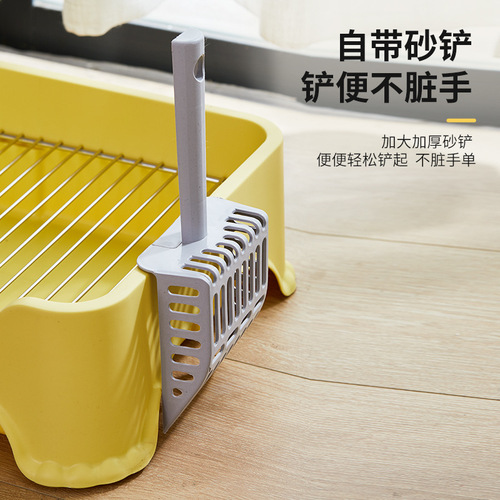 Pet Dog Litter Box with Stainless Steel Mesh Frame, Anti-Stepping and Anti-Urinating, Suitable for Small and Medium Dogs