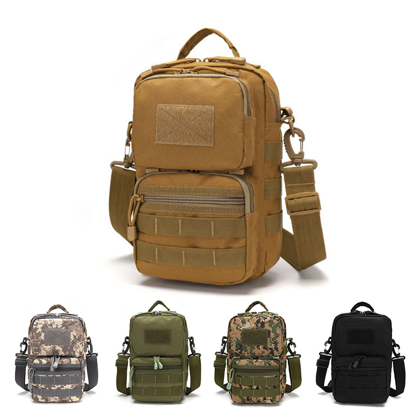 Bolsa de mensajero de hombro bolsa táctica de camuflaje multifuncional bolsa de pecho de gran capacidad bolsa colgante impermeable tela Oxford bolsa de hombro portátil