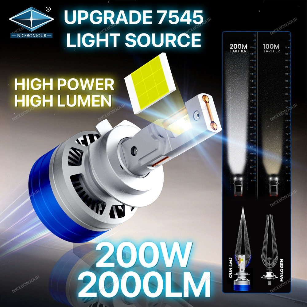 Трансграничный автомобильный светодиодный фонарь G95 7547 Высокая мощность 100W Фар H4H7 Сконцентрив 9005 Выгите 24V