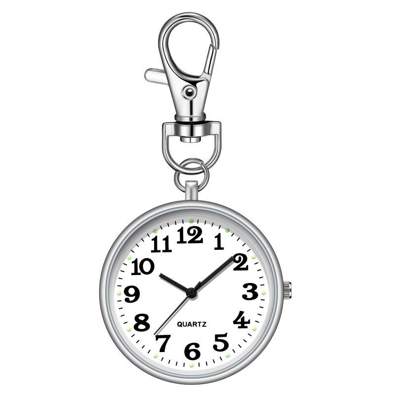 Civil Service Examination Mute Watch ins High-value Students Male and Female Primary School Senior high school Quartz Small Hanging Pocket Watch