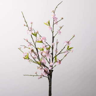 仿真梅花枝桃花 樱花新中式道具盆景客厅腊梅摆放道具假花跨境